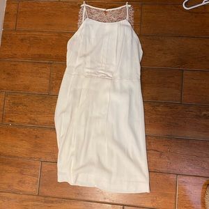 White dress with lace details